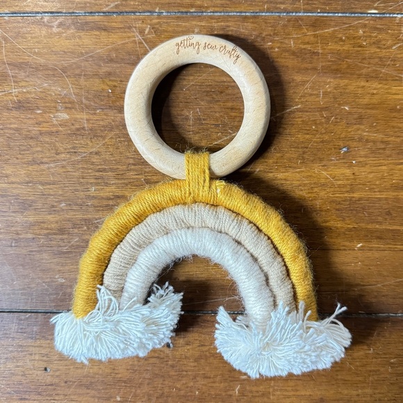 Rainbow Macrame Teether - Picture 5 of 5